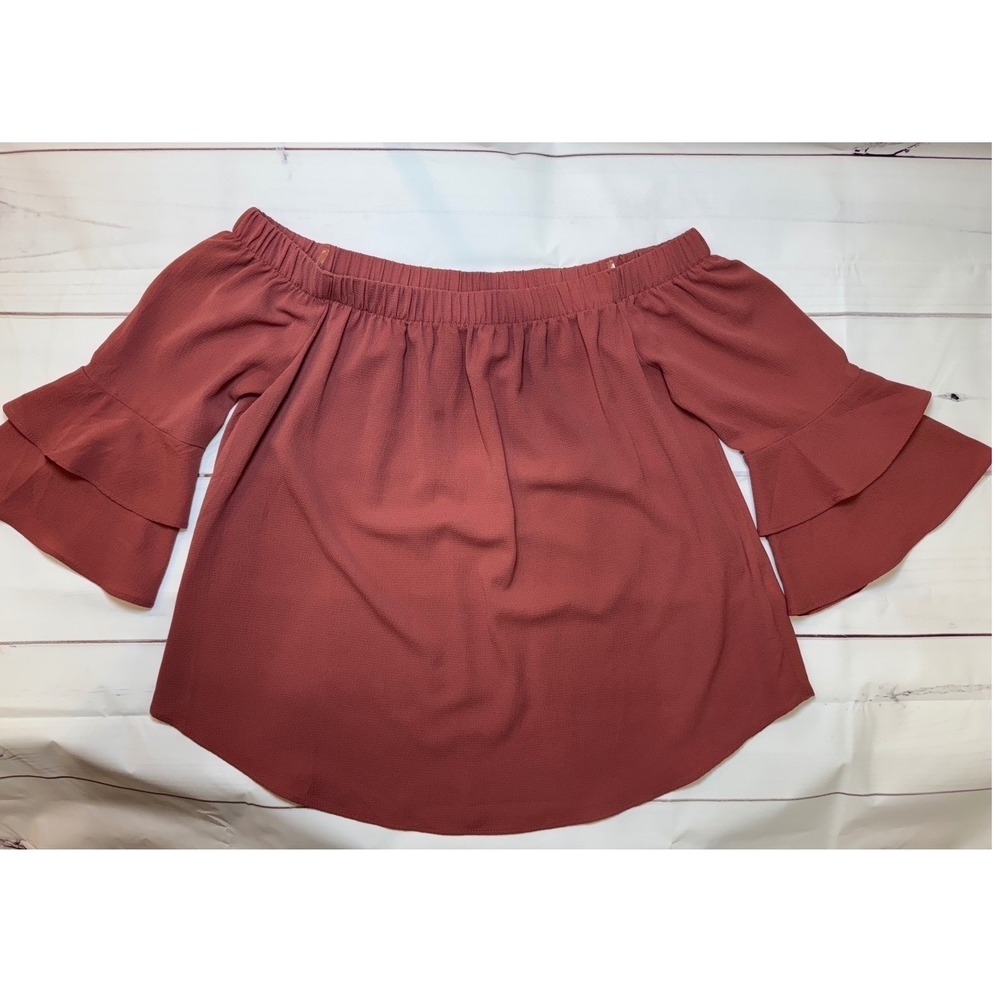Off The Shoulder Blouse / Dusty‎ Rose / Sku0009